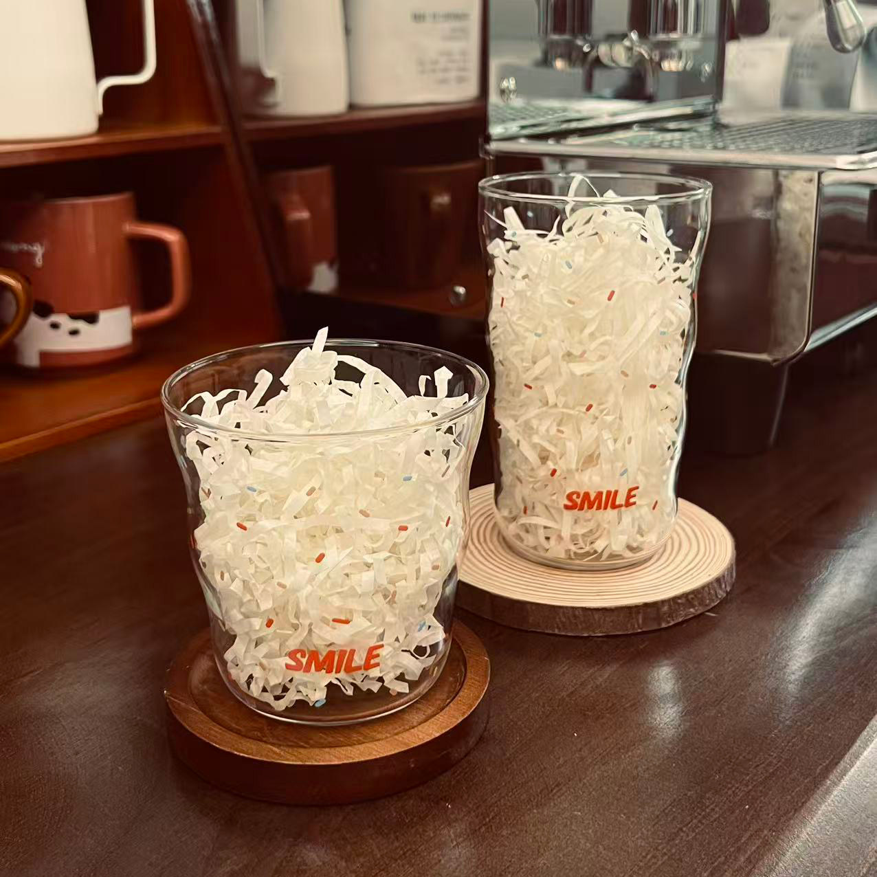 smile创意高硼硅耐热玻璃杯
