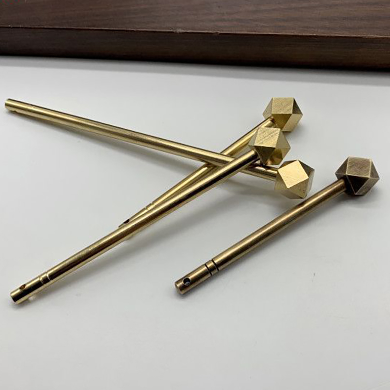 衣柜门插销仿古红木家具铜配件古典中式门把手铜插针五金小插棍