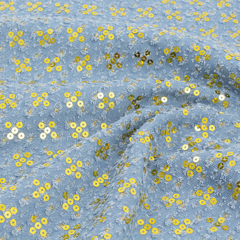 做旧肌理感服装设计师风牛仔布料