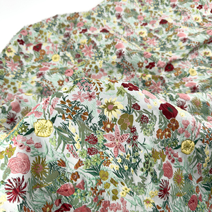 繁花浮雕提花布料复古立体肌理感礼服连衣裙汉服设计师面料高端