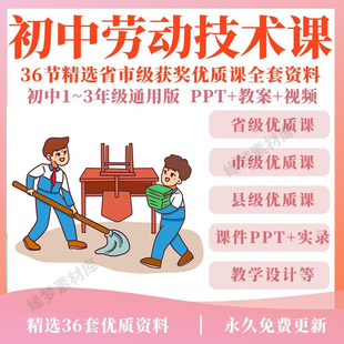 初中综合实践活动教案教学ppt劳动与技术教育课件公开课程设计