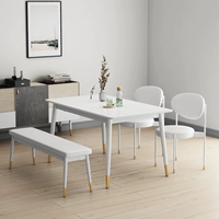 Прямоугольный мраморный белый современный стульчик для кормления для еды для стола