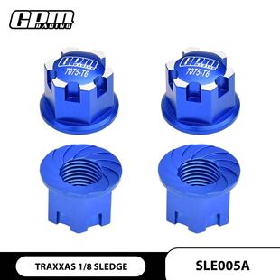 TRAXXAS 大X6S/8S/雪橇/大E2.0/XRT 铝7075内部滚花防松式轮帽