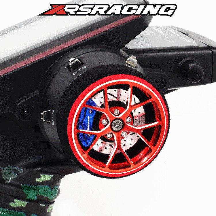 XRSRACING RI-D款遥控器手轮 铝方向轮仿真刹车轮4PV 4PL 7PX 4PX