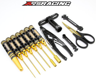 XRSRACING模型RC 黑金经典 内六角 套筒工具组合套装13件含工具包