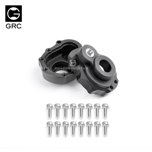 GRC TRX4门桥齿轮箱盖 6061铝 车桥金属升级件 GAX0032FS / FB