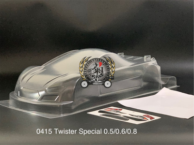 高防0415 Twister Special 1/10 电房竞赛壳 透明PC