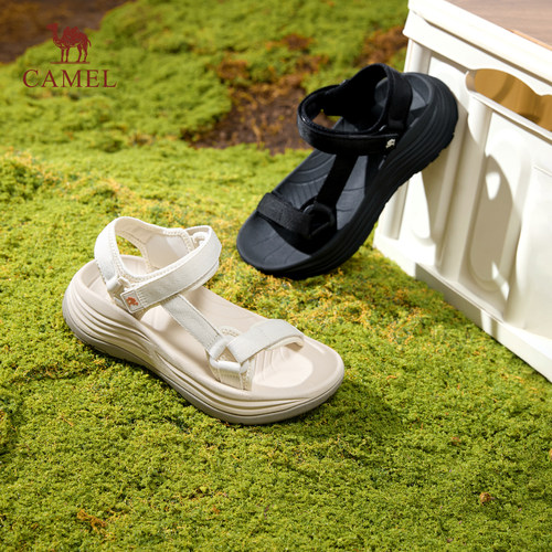 骆驼女鞋2025休闲凉鞋