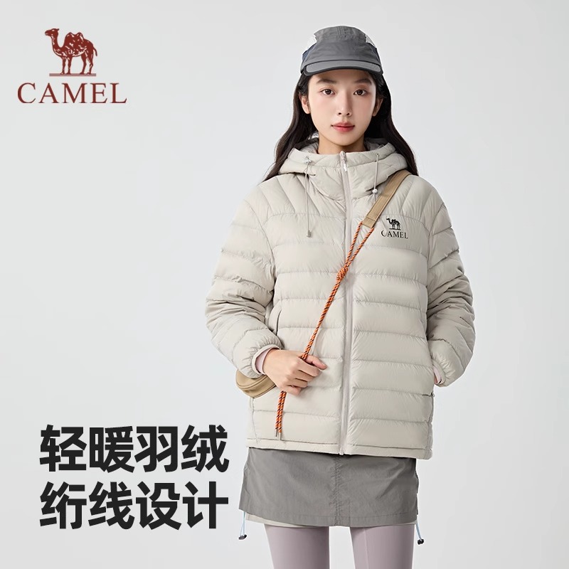 【轻羽】Camel骆驼户外轻暖羽绒服女2025秋冬新款时尚百搭保暖男