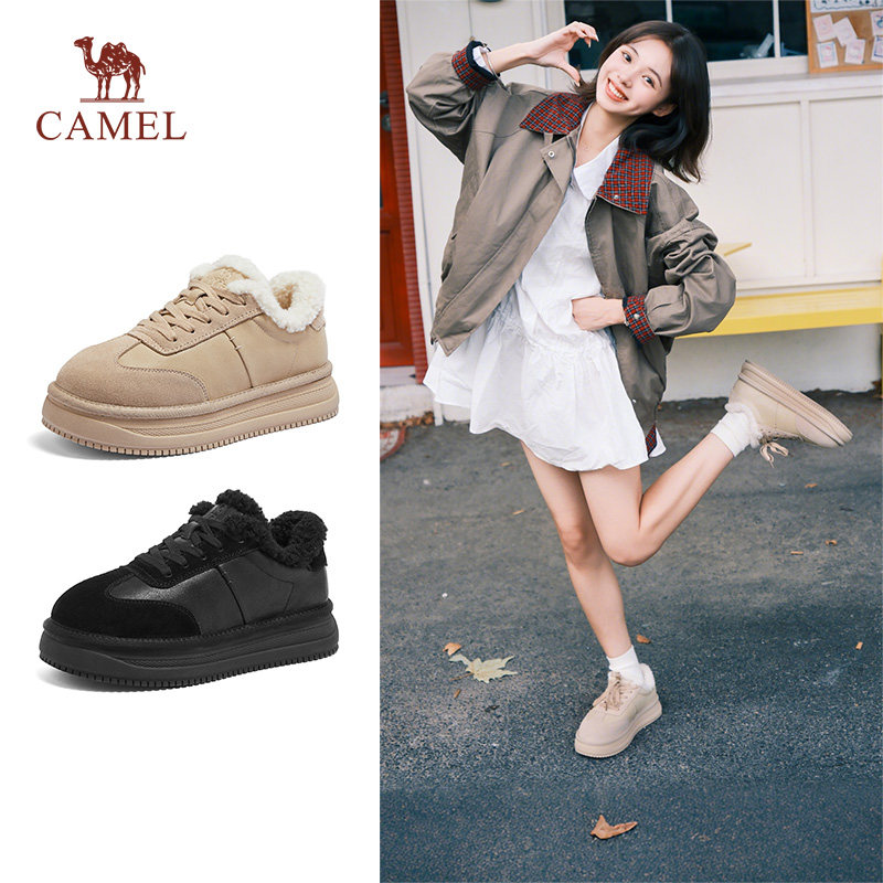 骆驼雪地靴2025冬季新款女