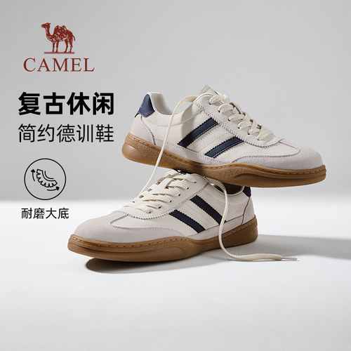 骆驼德训鞋男2025爆款复古板鞋