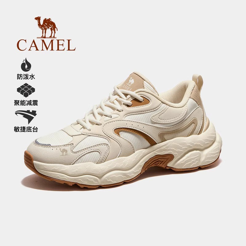 骆驼男鞋2025冬季新款休闲运动鞋男防滑时尚百搭女户外徒步登山鞋