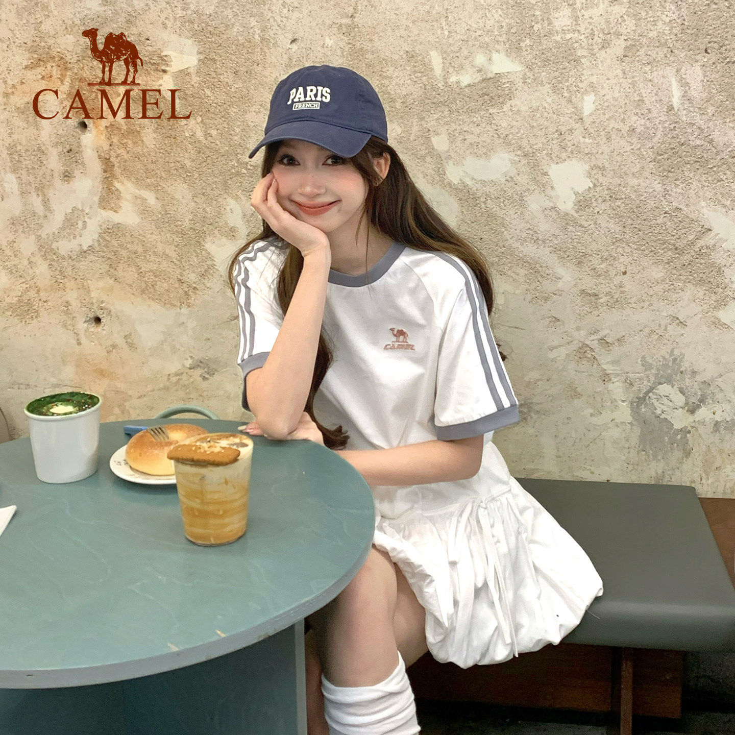 骆驼26新款纯棉T恤女春夏季短袖圆领情侣复古宽松运动休闲上衣男,户外/登山/野营/旅行用品,速干T恤,淘宝优惠券,粉丝福利购,淘宝优惠卷