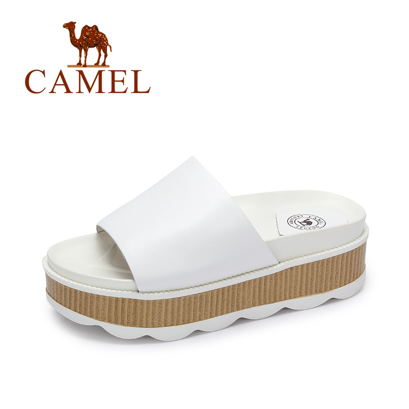 Sandales femme CAMEL   en peau de mouton En plus des moutons suede daim moutons  - semelle en Compose a la fin - Ref 2673585 Image 2