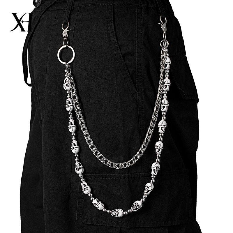 亚克力彩色潮酷双层女款裤链牛仔裤挂饰新款时尚配饰嘻哈饰品工厂