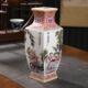 景德镇陶瓷器仿古粉彩童子四方花瓶家居客厅电视柜玄关摆件装 饰品