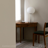 小满家居「只只」系列 缅甸柚木书桌 三角桌