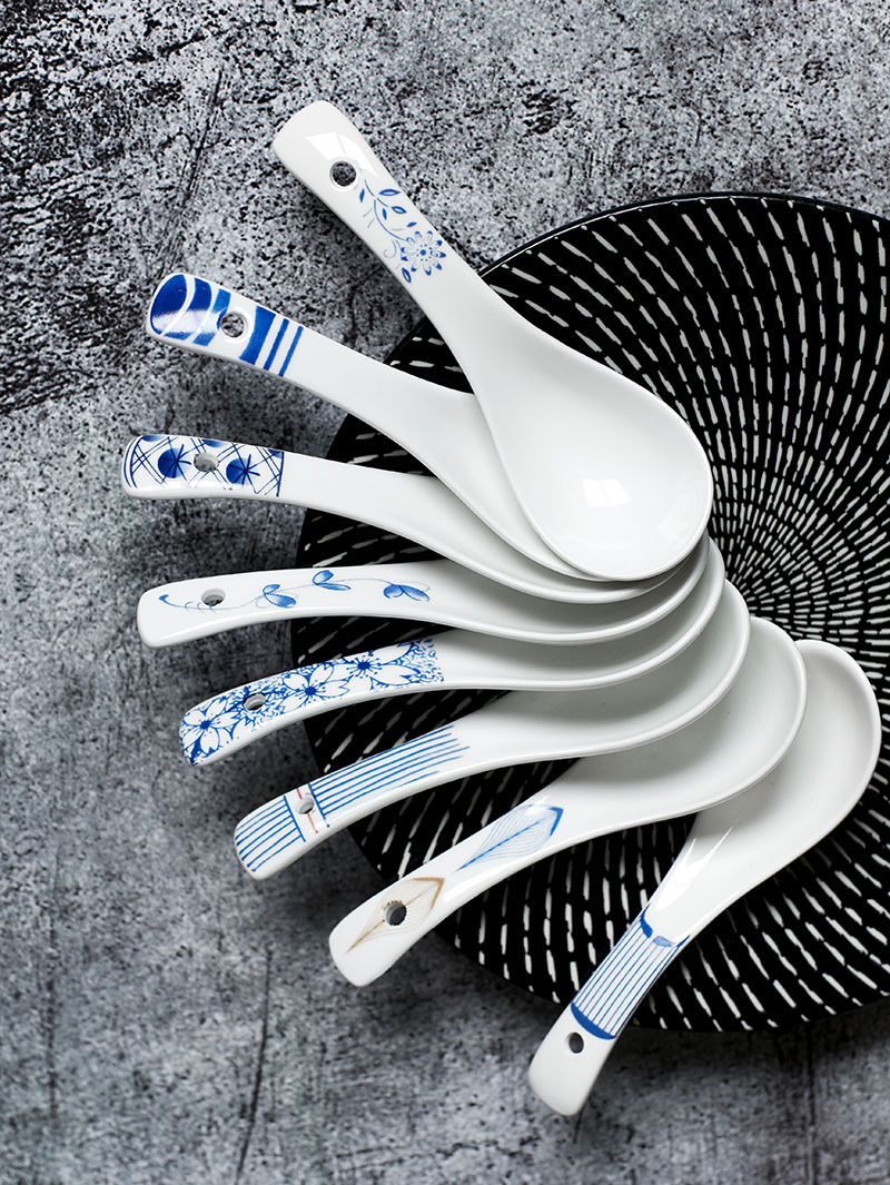 陶瓷餐厅日式创意小汤勺