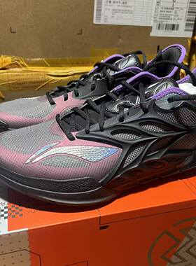 李宁闪击12男鞋篮球鞋新款专业比赛鞋低帮轻便耐磨篮球鞋ABAV069