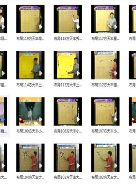 方天丰围棋布局视频121课 精训谱专项训练新编辞典基础原理大全