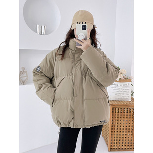 短款棉服女2025新款韩版棉衣女外套网红面包服学生棉衣立领百搭
