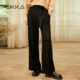 原创设计羊毛休闲裤 商场同款 秋冬装 阔腿裤 设计感时尚 蒲PUKKA