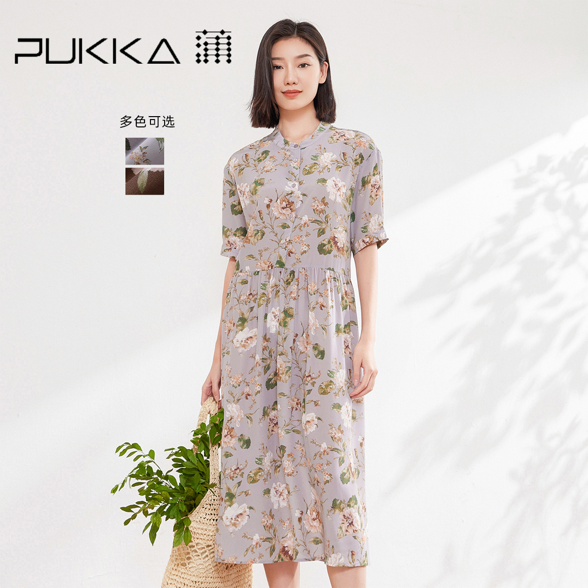 蒲PUKKA复古文艺气质显瘦