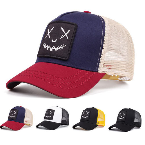 日系复古kapital vintage 刺绣笑脸棒球帽子四季百搭遮阳帽鸭舌帽
