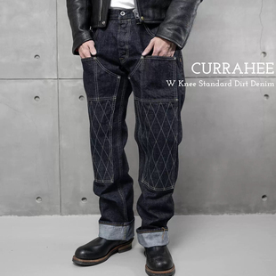 KAPITAL VINTAGE美式复古水洗伐木牛仔裤男宽松直筒长裤子工装裤