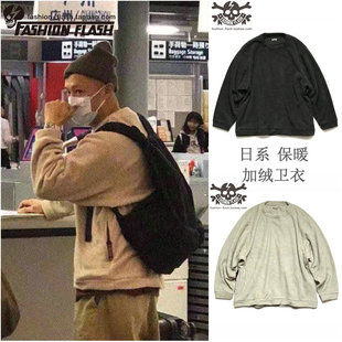 KAPITAL秋季反绒oversize卫衣宽松长袖男女套头ins摇粒绒卫衣潮流