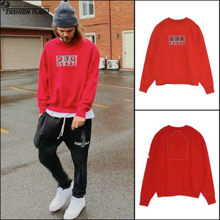 日系潮牌两面穿休闲时尚绝迹刺绣套头长袖CE圆领情侣卫衣外套男女