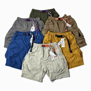 KAPITAL VINTAGE日系复古大抛袋工装山系短裤多口袋男女宽松直筒