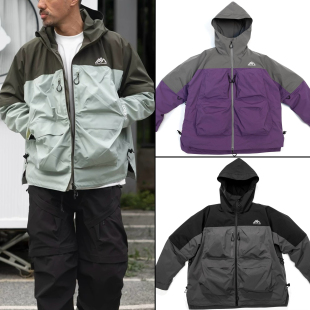 2025ss春季 夹克 日系CMF户外休闲机能防水拼色冲锋衣外套男女同款