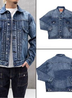 日系Type2牛仔夹克vintage水洗复古休闲外套kenijima同款clenfit