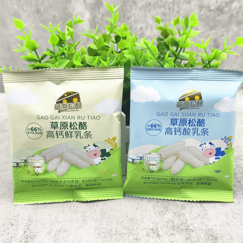草原松酪高钙鲜乳条酸乳条10袋
