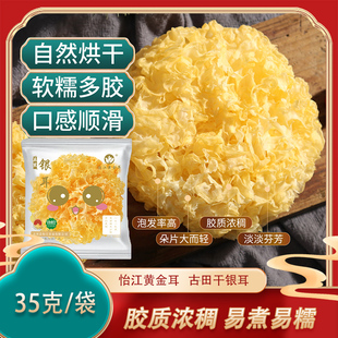怡江黄金耳10朵银耳装 干新货非特级雪耳古田白木耳无硫丑耳椴木