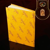 西藏红 Молитвенный барабан Будда Глаза Режим глаз Желтая скрытая бумажная записная книжка (большой размер) Непал чистый дневник ручной работы