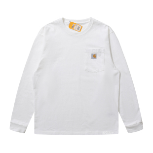 Carhartt T恤 K126卡哈特中磅圆领宽松口袋长袖