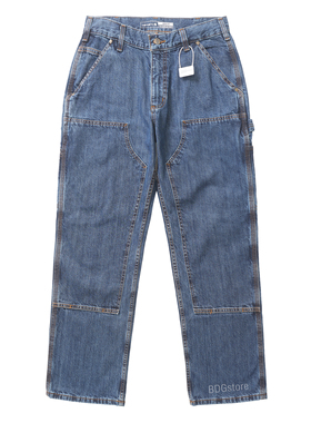 Carhartt 104944 卡哈特 13oz重磅水洗双膝牛仔裤工装裤B73继任款
