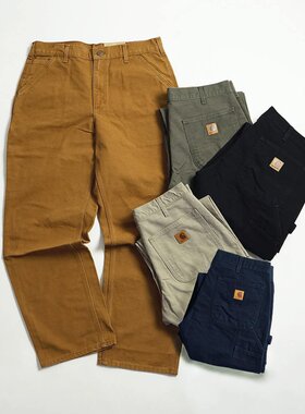 Carhartt 卡哈特B11 B324主线多口袋帆布工装裤美式休闲裤直筒