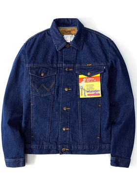 Wrangler威格原色牛仔夹克男士合身短外套西部牛仔黄石风74145PW