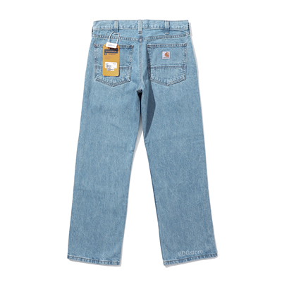 Carhartt直筒水洗牛仔裤