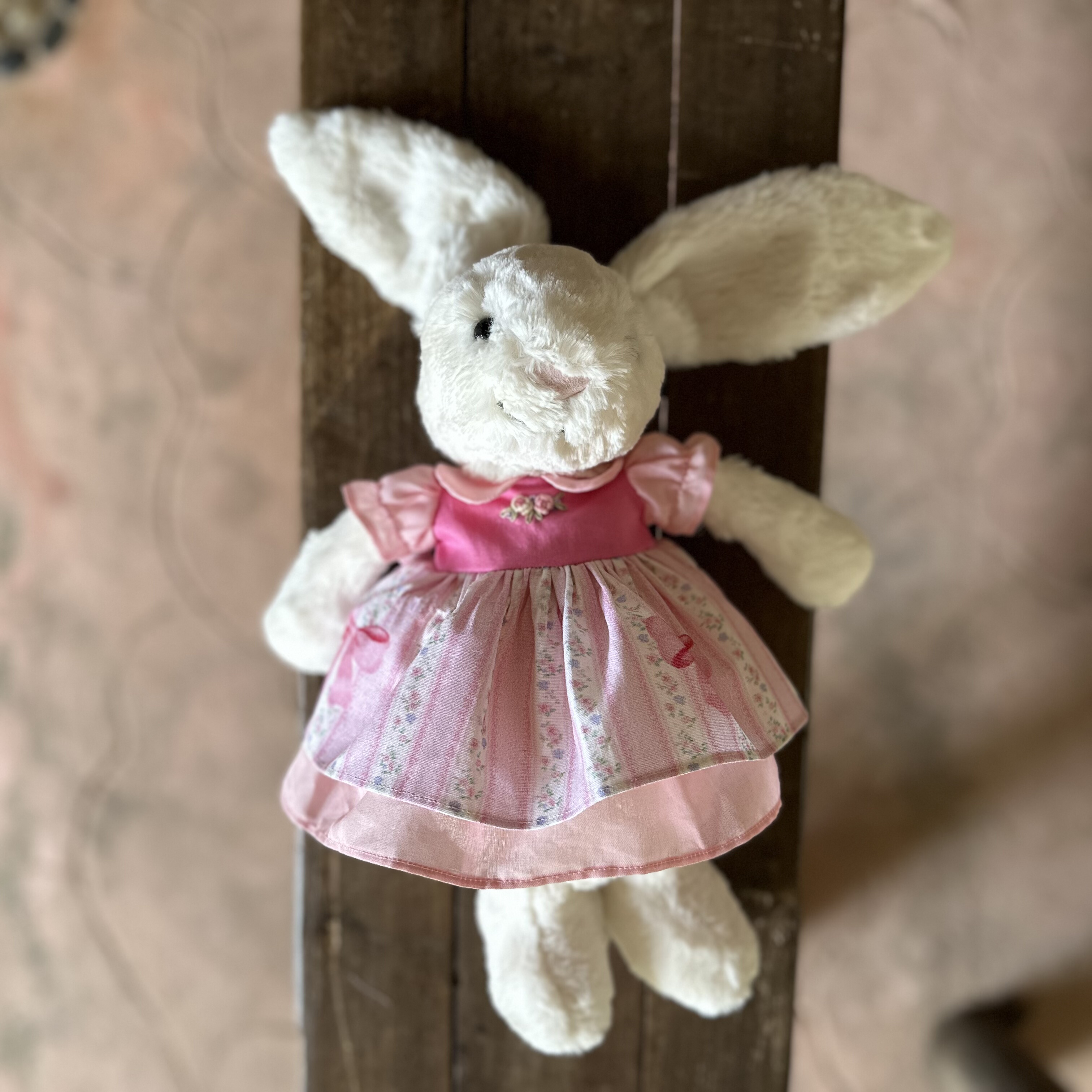 31cmJellycat邦尼兔衣服连衣裙毛绒玩偶娃衣手作原创刺绣兔裙