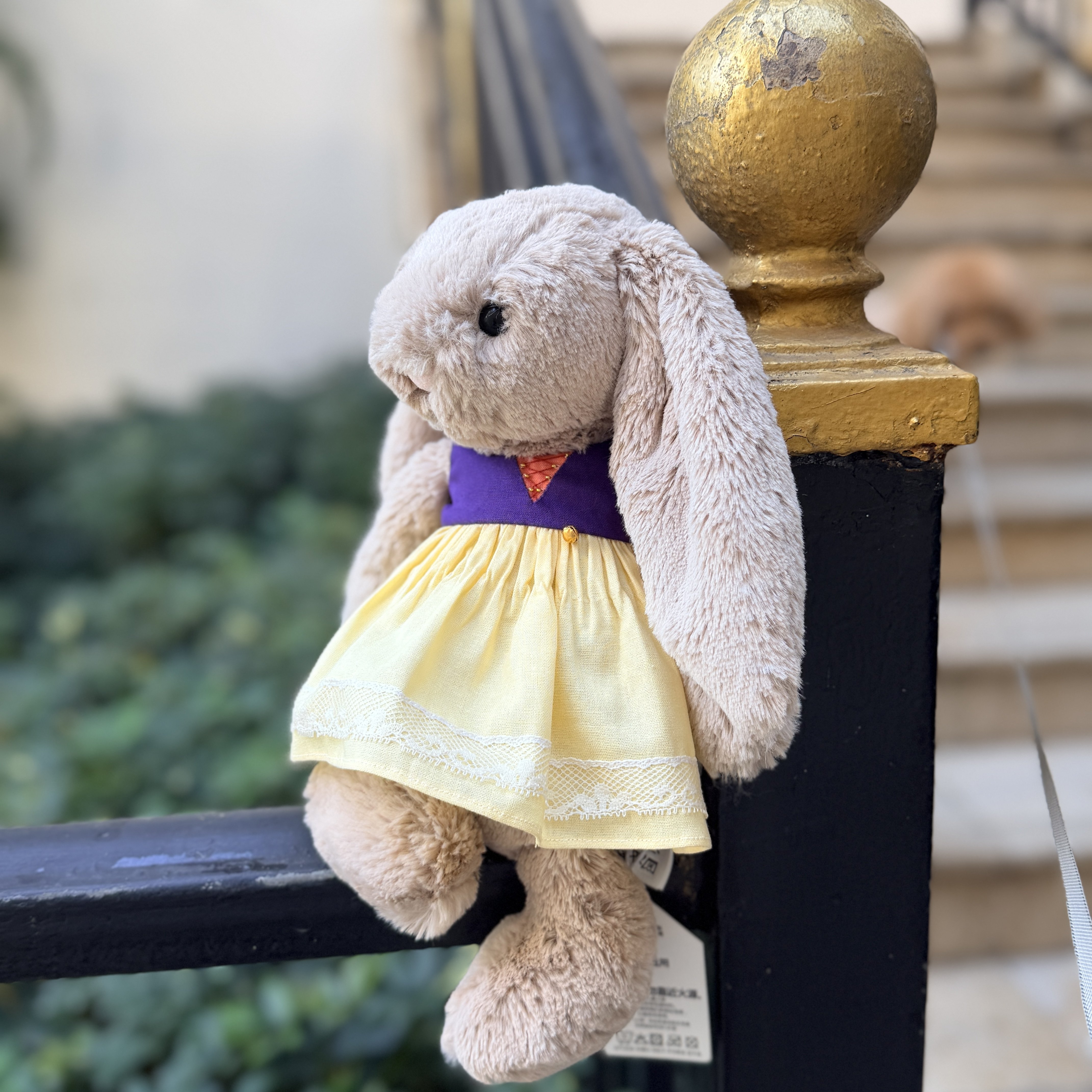 原创伽百利兔子衣服30cm小可爱幸运中号邦尼兔连衣裙子毛绒着替