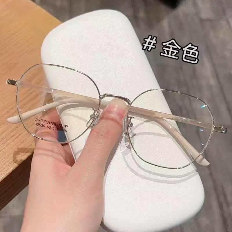 新款金属文艺复古多边形眼镜框