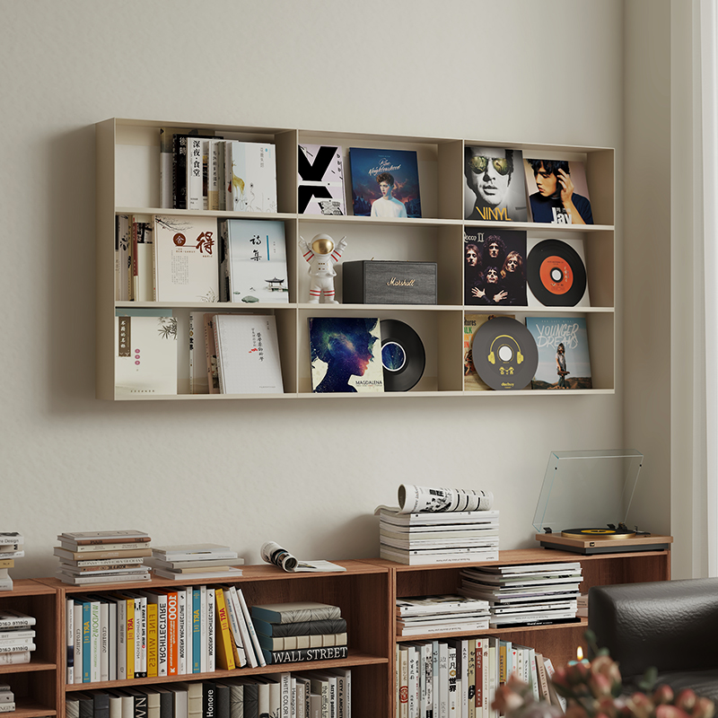 壁挂墙上书架餐厅挂墙置物架墙面收纳架门后展示架卧室隔板陈列架