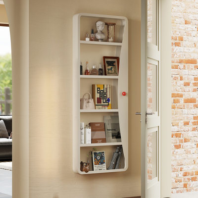 家用墙上壁挂置物架挂墙书架门后超薄夹缝展示储物架餐厅收纳架子