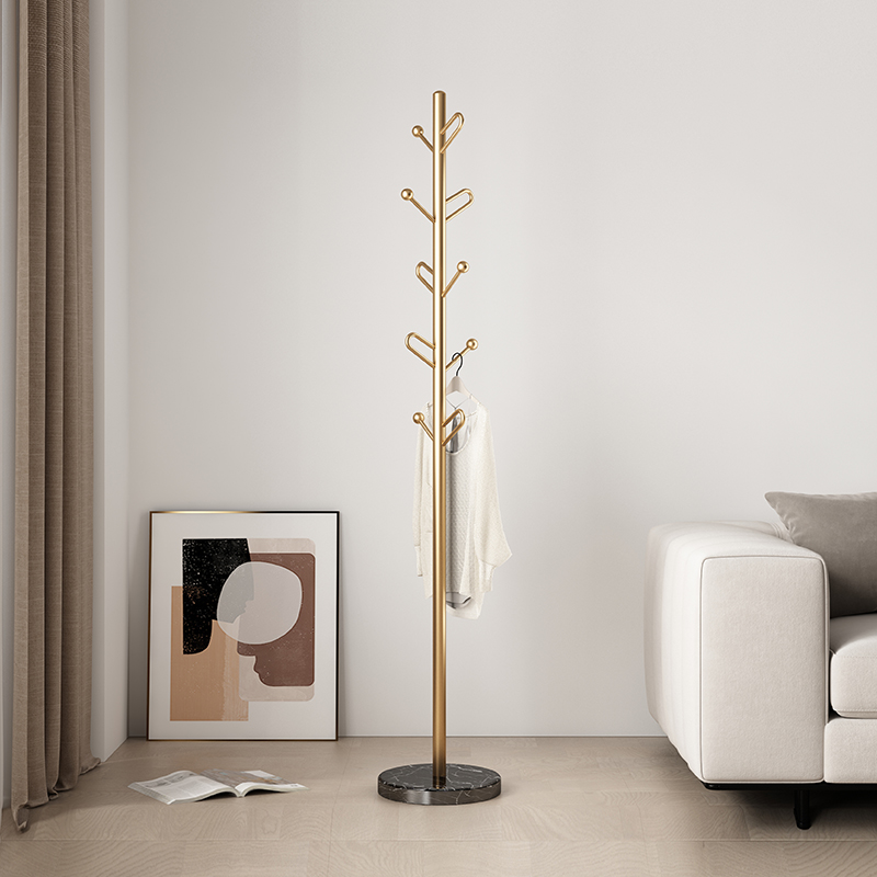 进门玄关轻奢风卧室立式挂衣架