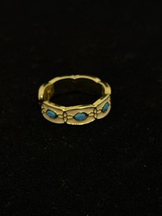 Turquoise开口戒指 Blue Sage Vintage古着Light