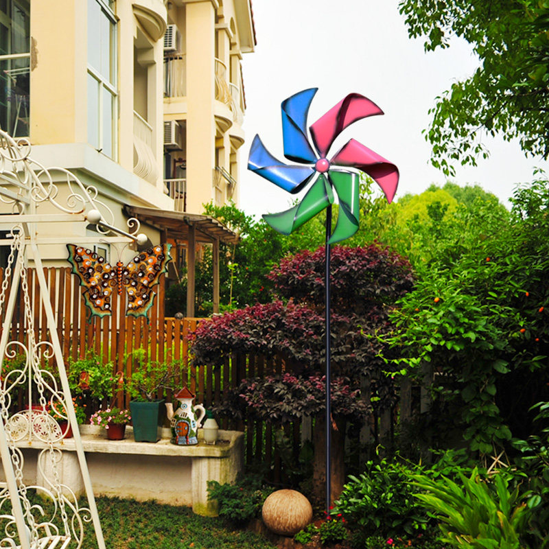 outdoors gardening rotate Iron art colour Windmill model kindergarten villa register and obtain a residence permit Garden Garden decoration Decorationin the Home accessories , outdoors/Garden ornaments category - from Buy2taobao.com to provide professional Taobao agent buy service